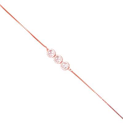 Trile Solitaire Rosegold Bracelet